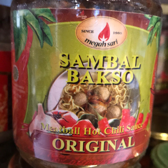 Mega Sari Sambal Bakso extra hot Original 9 oz