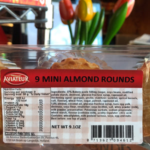 Aviateur 9 mini Almond Rounds 9.1oz