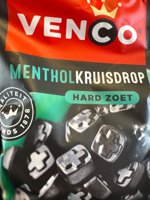 Venco  Menthol Kruis Drop 120g