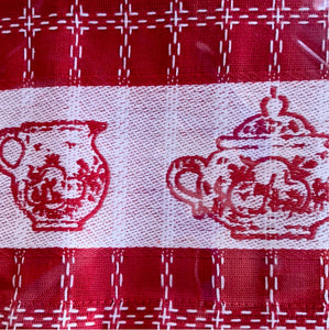 Dish Towel Red Tea Pot
