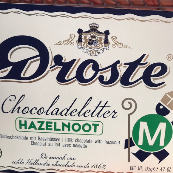 Droste Hazelnoot Chocolate Letter large (M)