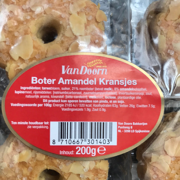 VanDoorn Boter Amandel Kransjes 200g