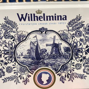 Wilhelmina Pepermunt Delft Blue tin 500g