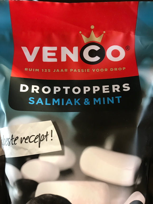 Venco Droptoppers Salmiak &Mint 210 g