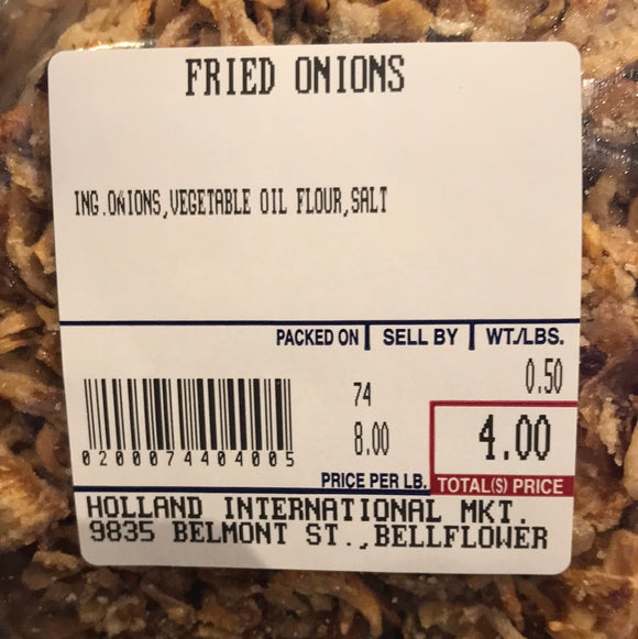Friend onion half pound