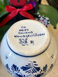DELFT BLUE FLOWER VASE 7”tall