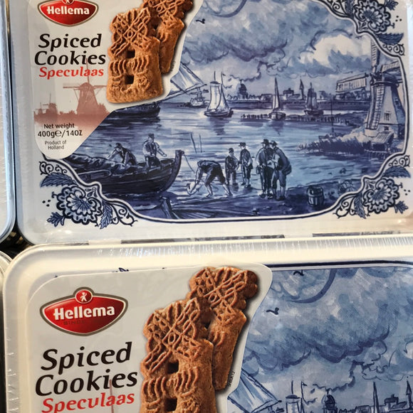 Hellema Spiced Cookies Delft Blue tin 400 g