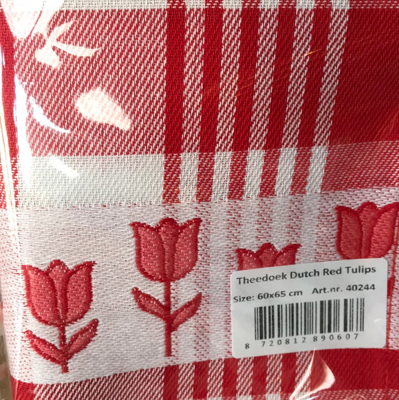 Dish towel Red Tulips